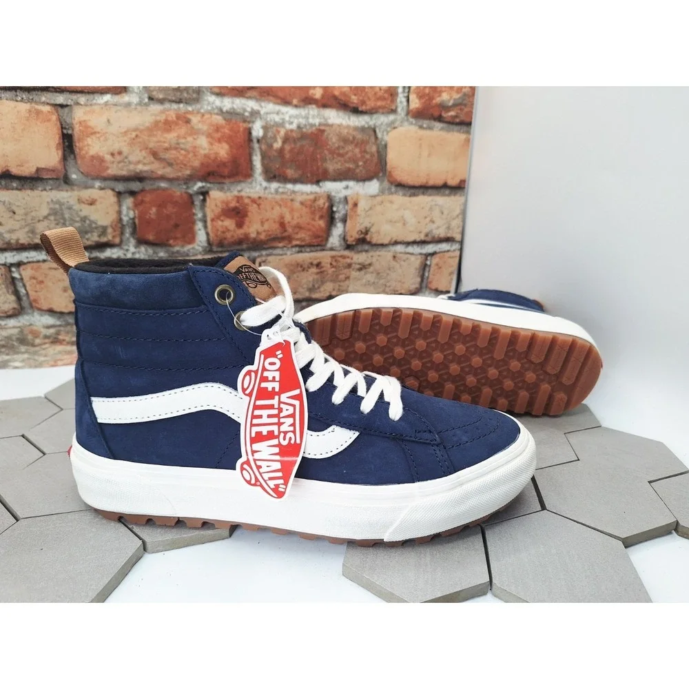 Vans Men Sz 7.5 /Women's‎ Sz 9 Sk8 Hi MTE-1 Dress Blue Nubuck Boot Mte